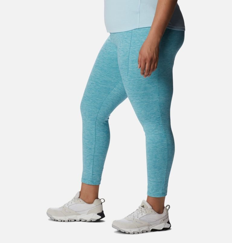 Women's Columbia Weekend Adventure 7/8 Leggings Turquoise | Plus Size CA-Y386A